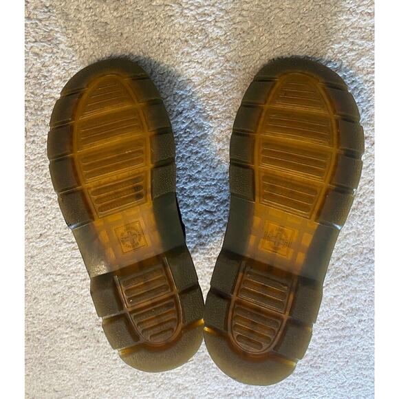 Dr. Martens Boots Kids Size 1 Doc Combs J Combat Lace Up Canvas Zip Black Youth - Picture 9 of 12